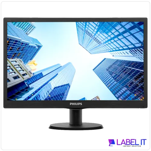 18.5-inch monitor with sharp visuals, quick response time, and a 3-year warranty for reliability.