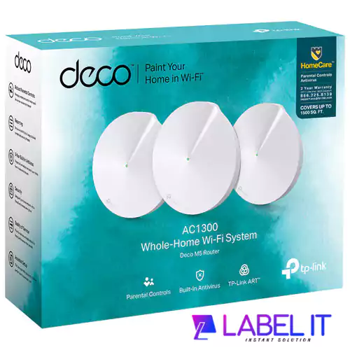 TP-Link Deco M5 AC1300 Secure Whole-Home Wi-Fi Router with Access point [3 Pack]