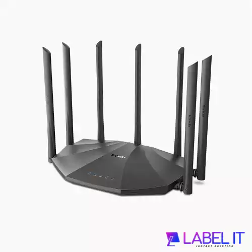 Tenda AC23 2033mbps AC2100 7 Antenna Dual Band Gigabit Wireless Router (Black)